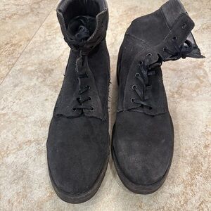 All Saints Suede combat boots Size 10-1/2